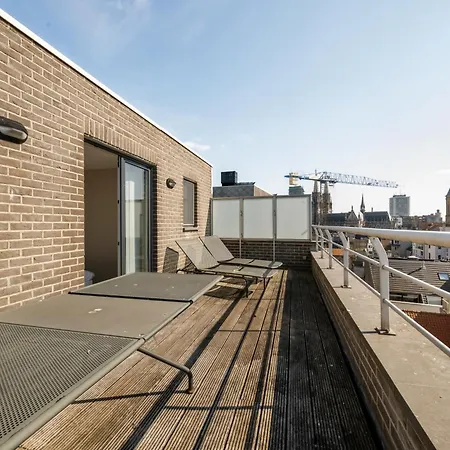 公寓 Modern Penthouse With Unique Terraces! 奥斯滕德